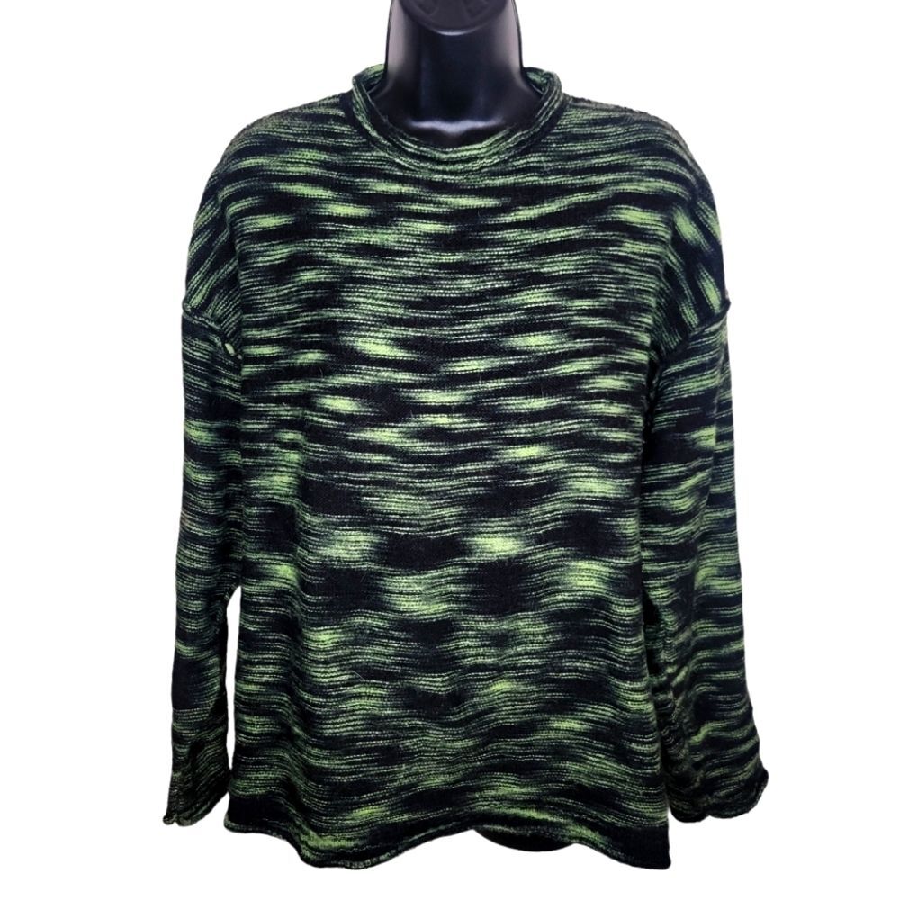 Asos mock neck space dyed long sleeve sweater size XS